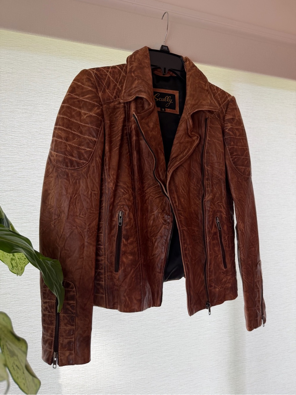 Scully Women's Brown Lamb Leather Jacket NWOT
